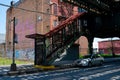 Subway entrance in Brooklyn, New York City