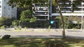 Subway entrance in Epitacio Pessoa Avenue around Rodrigo de Freitas Lagoon Rio de Janeiro Brazil