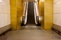 Subway escalator Royalty Free Stock Photo