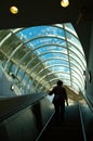 Subway escalator Royalty Free Stock Photo