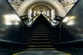 Subway Escalator Stairs with Soft Illuminace Around