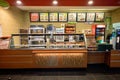 Subway fast food restaurant interior