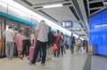 Subway metro commuters Guangzhou China