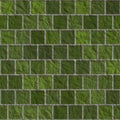 Subway metro green tile seamless pattern. Horisontal brick wall background. Vector flat illustration Royalty Free Stock Photo