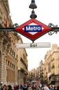 Subway or Metro sing in Puerta