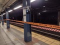 Subway Platform, Trains Not Stopping, Work In Progress, NYC, NY, USA Royalty Free Stock Photo