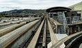 Subway Rail Station at the San Francisco Airport