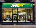 Subway sandwich shop front Royalty Free Stock Photo