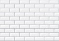 Subway seamless white pattern. Brick wall. Vector illustration Royalty Free Stock Photo