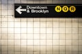 Subway sign in Manhattan