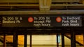 Subway station in The Bronx New York - NEW YORK, USA - FEBRUARY 14, 2023