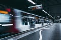 subway station in Lyon city, France Royalty Free Stock Photo