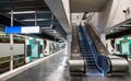 Subway station of RER Saint-Germain-en-Laye near Paris in France Royalty Free Stock Photo