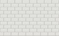 Subway tiles horizontal white background Metro brick decor seamless pattern for kitchen, bathroom or architecture Royalty Free Stock Photo