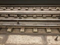 Subway Railroad track Royalty Free Stock Photo