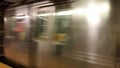 Subway New York blur view