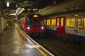 Subway Train Circle Line, London, UK Royalty Free Stock Photo