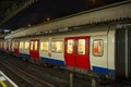 Subway Train Circle Line, London, UK Royalty Free Stock Photo