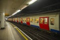 Subway Train Circle Line, London, UK Royalty Free Stock Photo