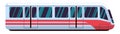 Subway train icon. Railway locomotive. Railroad transport