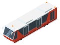 Subway train. Isometric railway transport. Railroad icon