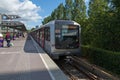 Subway train of the line M51 in Amsterdam