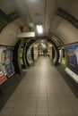 Subway tunnel London underground to subway station