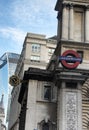 Subway underground signboard at london street