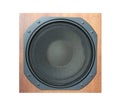 Subwoofer Loud speaker system isolated on white Royalty Free Stock Photo