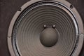 Subwoofer speaker close up Royalty Free Stock Photo