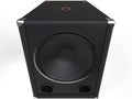Subwoofer speaker - closeup shot Royalty Free Stock Photo