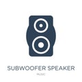 subwoofer speaker icon in trendy design style. subwoofer speaker icon isolated on white background. subwoofer speaker vector icon