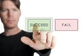 Succeed or fail Royalty Free Stock Photo