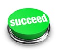 Succeed - Green Button Royalty Free Stock Photo
