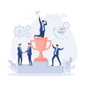 Succes team concept. people celebrate success achievment, Royalty Free Stock Photo