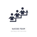 succes team icon on white background. Simple element illustration from People concept