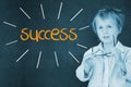 Success against schoolboy and blackboard