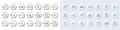Success business, Accounting report and Change money line icons. For web app, printing. Line icons. Vector