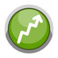 Success business graph on a button Royalty Free Stock Photo