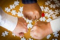 Success Business Partners Giving Fist Bump after Complete a Deal Royalty Free Stock Photo