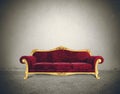 Success concept with comfortable retro sofa Royalty Free Stock Photo