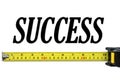 Success Concept with Tape Measure Royalty Free Stock Photo