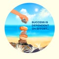 Success is dependent on effort Royalty Free Stock Photo