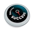 Success and Failure Meter Concept Illustration