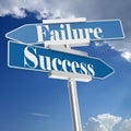 Success or Failure signs Royalty Free Stock Photo