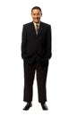 Success Fullbody Business Man Royalty Free Stock Photo