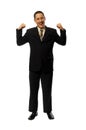 Success Fullbody Business Man Royalty Free Stock Photo