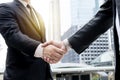 Two businessmen shaking hands Royalty Free Stock Photo