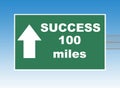 Success Highway sign