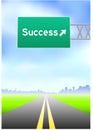 Success Highway Sign